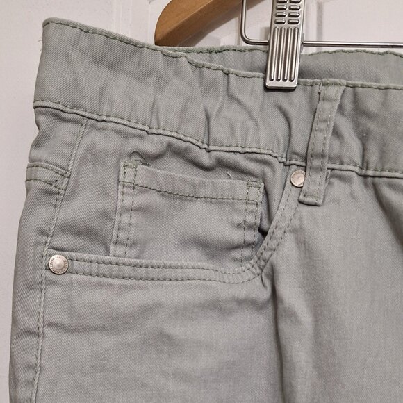 Frankie & Stella Plus Size High Rise Cropped Skinny Jeans 22W Pistachio Green - Picture 4 of 16